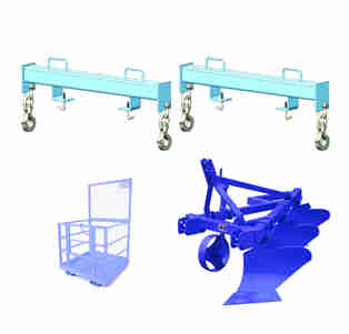 3 Point Bale Spear 1000mm, hay Bale Spikes, Tractor Attachments Round Bale Spik Bale Spear