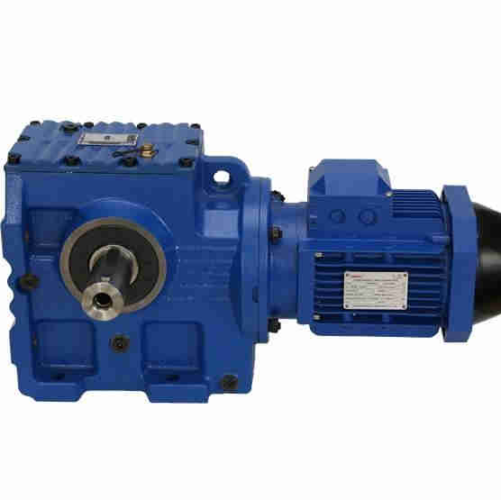 S Series 90 Degree Flange Mounted Bevel Drive Motor Gearbox Speed Reducer Helical-Worm Gearbox Transmission