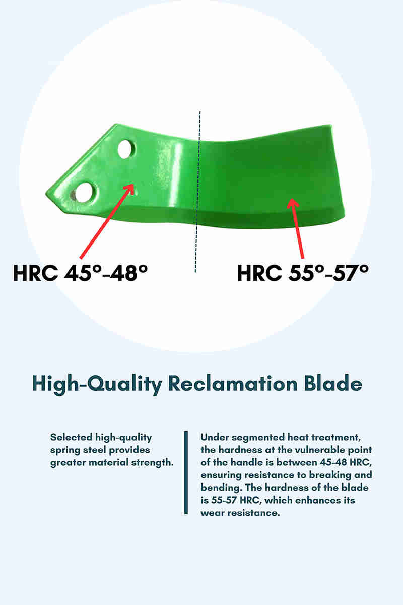 Wholesale Quality Alloy Rotary Tiller Blade Replacement of Agricultural Cultivator