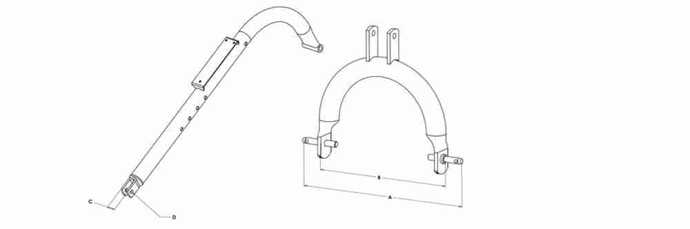 Model 1000 Heavy Duty 3-Point Post Hole Digger for Cat 1 & 2 Tractors