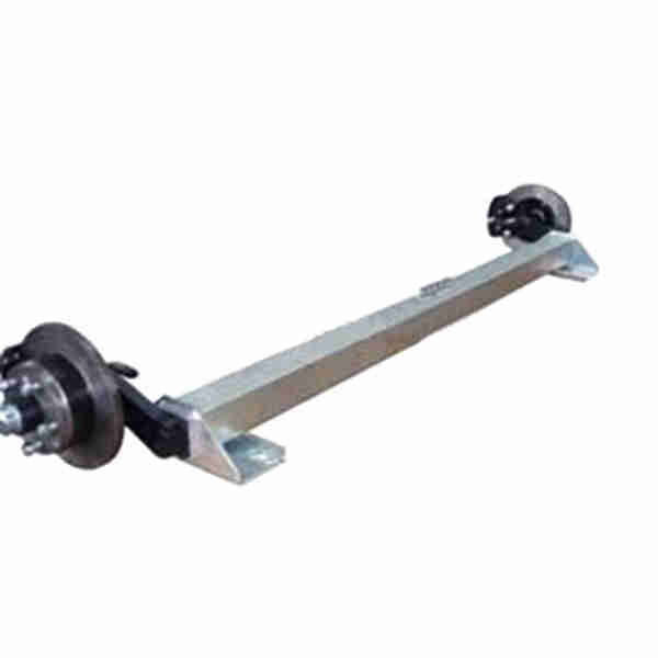 100mm Round Tube Straight 15000 Lbs Heavy Duty Trailer Axles Unbrake Axle Suit 12.25 Inch Brakes