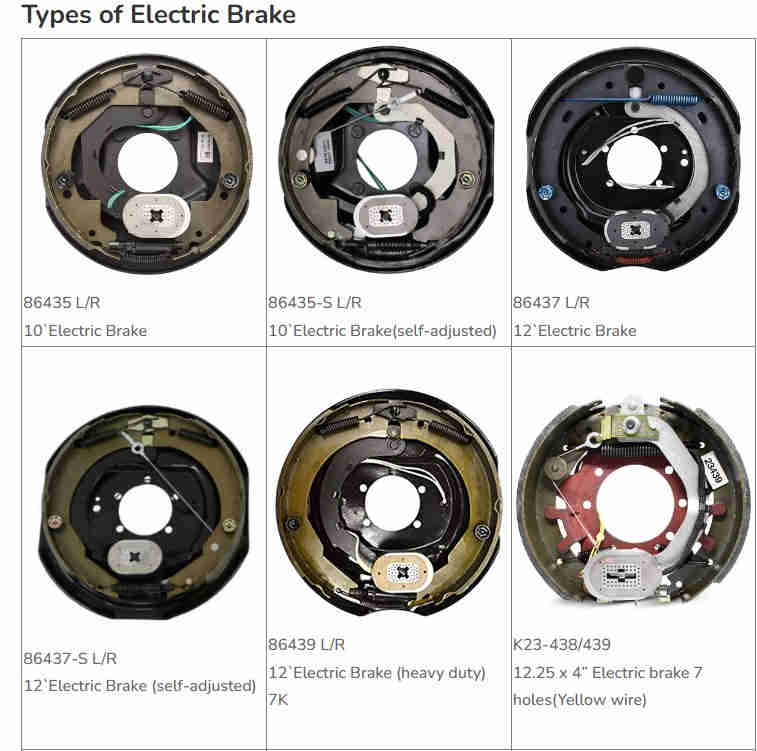 86437-S Left/Right Trailer Brake 12 Electric Brake Self-Adjusted