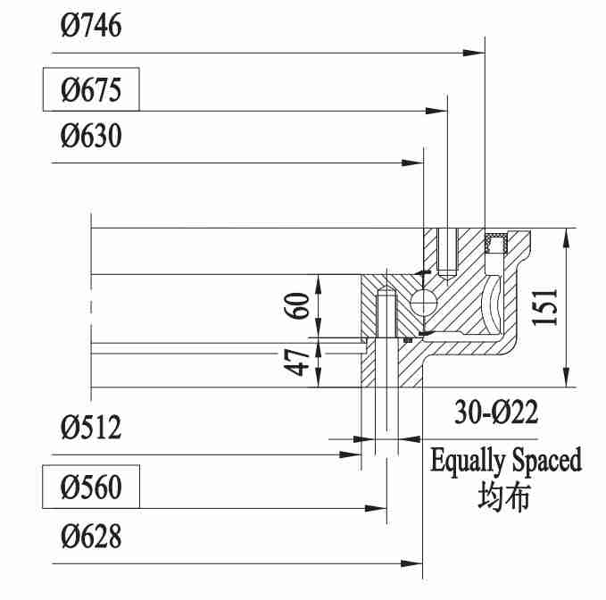 FWA Series FWA25-2 Slewing Drive Reducer Heavy-duty Slewing Drive for Excavator Accessories