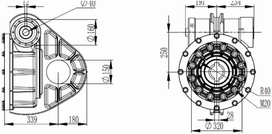 Fully Self-Locking Non Standard Gear Motor Reducer Worm Gearbox for  Industry and Heavy Equipment