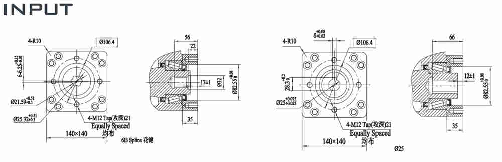 FWA Series FWA25-2 Slewing Drive Reducer Heavy-duty Slewing Drive for Excavator Accessories