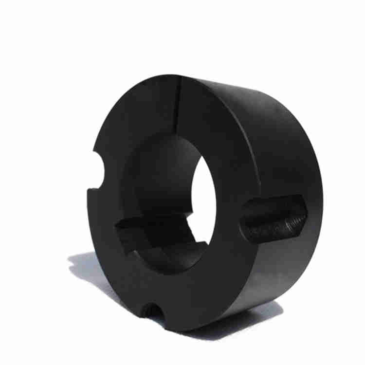 7/16 Inch Cast Iron Key Sleeve Accessory Black-Phosphated QD Type JA 1-1/8 Taper Lock Bush Spline Shaft Flange Black-Phosphated