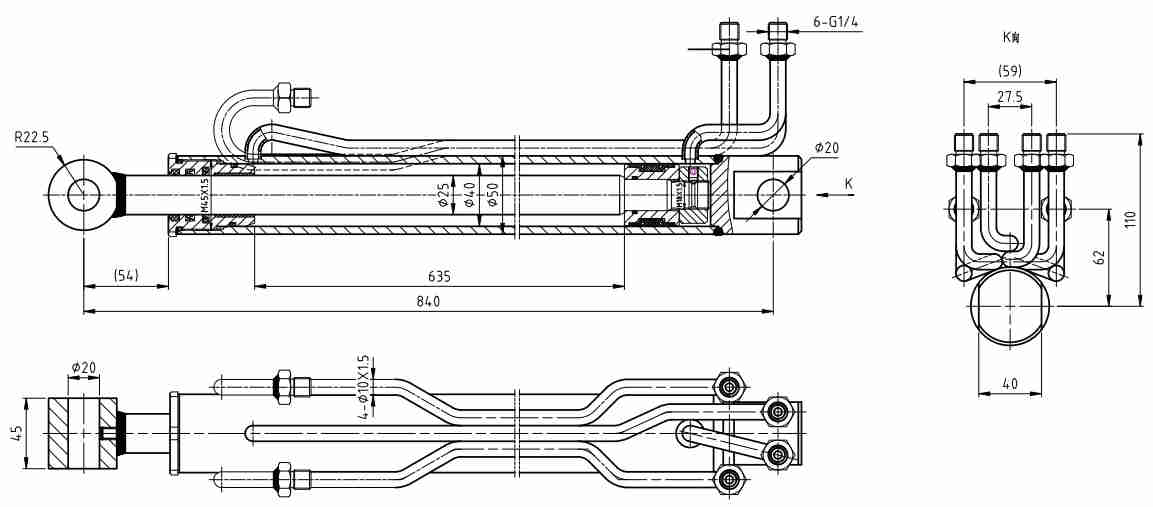 HCYY11112026 Good Quality Professional Factory 9kg Behind Hydraulic Cylinder for Truck Crane Vehicle Opening Rack Support