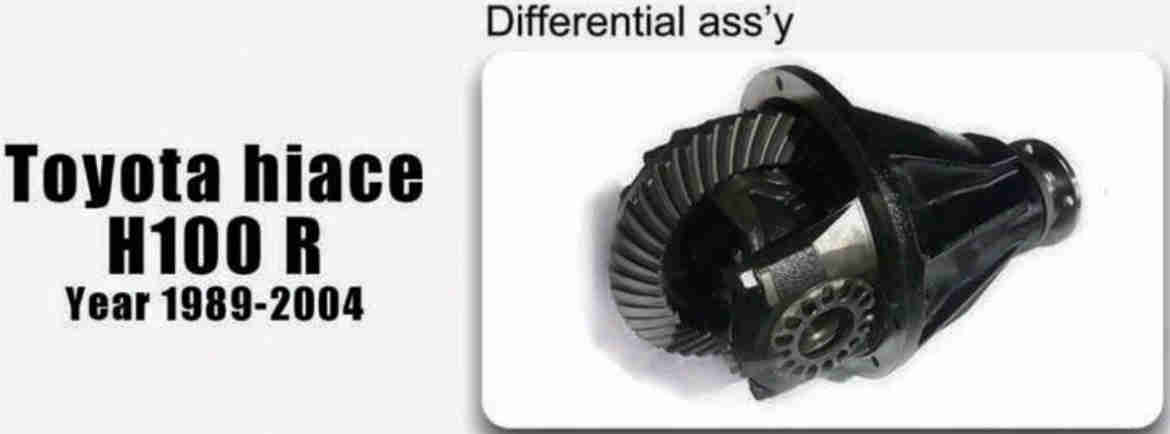 Rear Differential Parts Accessories Fit for Toyota Hiace H100 R With Side Final Gear Pinion Spider Retarder Case Yoke