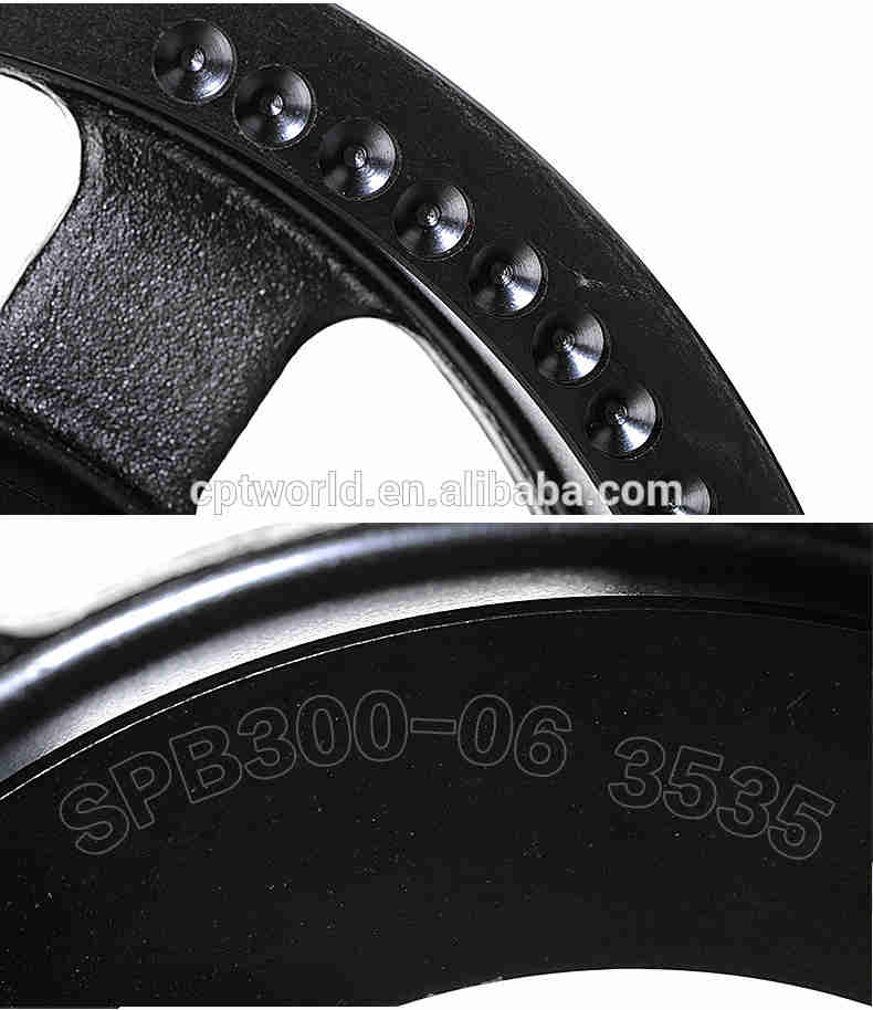 Spoke Web Solid Type SPB 6 Grooves V-belt Pulley