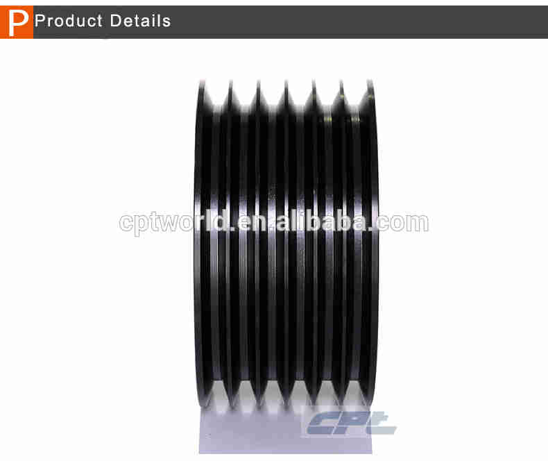 Spoke Web Solid Type SPB 6 Grooves V-belt Pulley