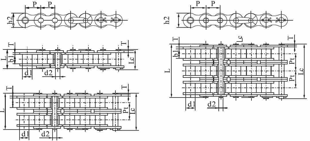 SS24AH-2 SS120H-2 Stainless Steel Heavy Duty Series Roller Chains and Sprockets in Steel