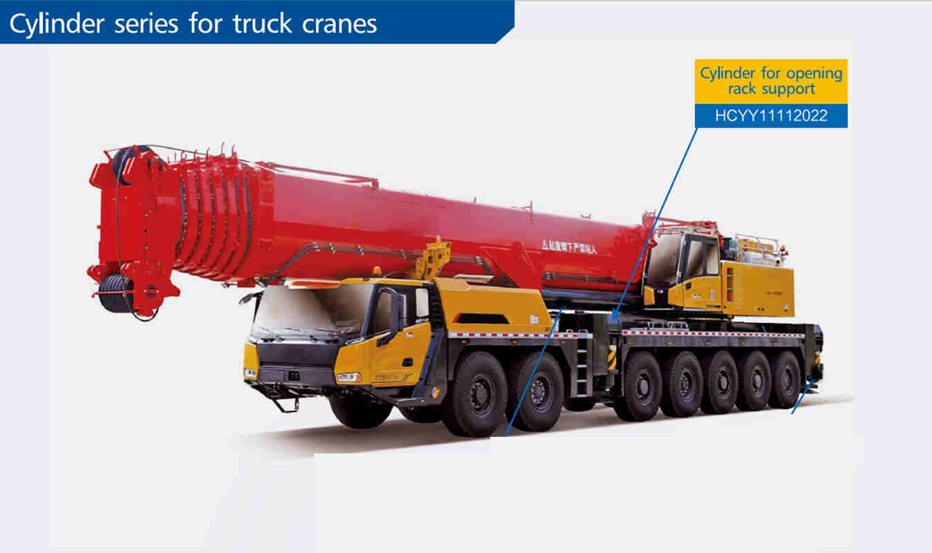 HCYY11112022 Good Quality Professional Factory 48kg Hydraulic Cylinder for Truck Crane Vehicle Opening Rack Support