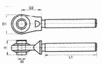 FT025/FT026/FT027/FT028/FT029/FT030/FT031 Durable Agricultural Spare Parts Toplink End Fits Tractor