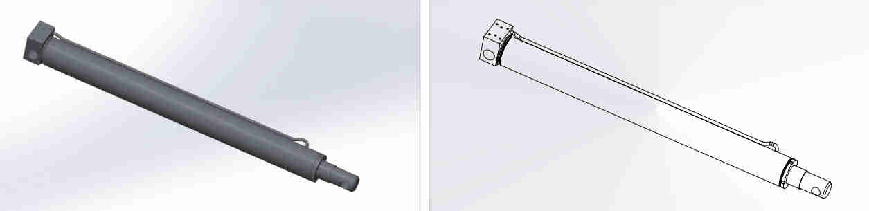 HCYY11112025 Good Quality Professional Factory 45kg Front Hydraulic Cylinder for Truck Crane Vehicle Frame Support