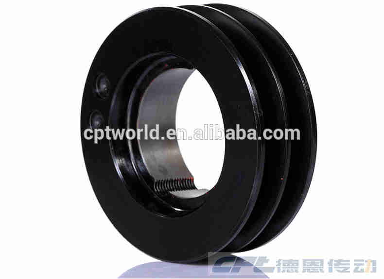 Brand New 2 Groove V Belt Pulley for Small Electric Motor Iron Phosphate with CE Certificate