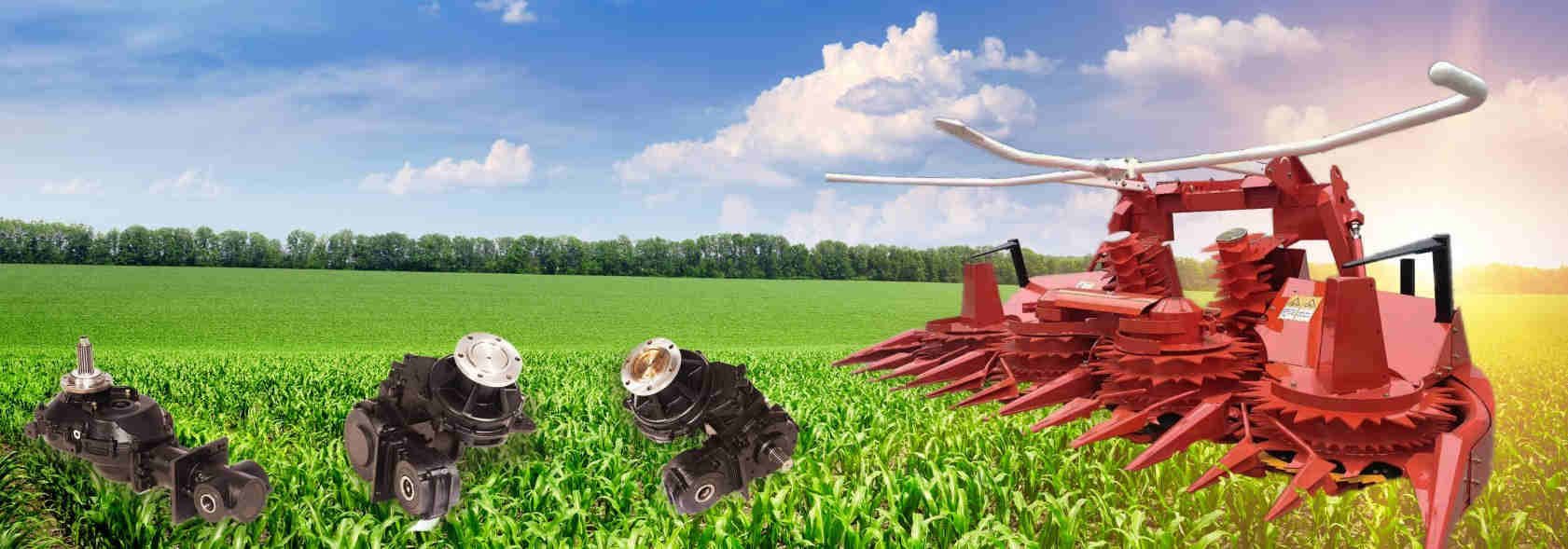 Silage Machine Forage Harvester Speed Reducer Gear Drive Silage Machine Gearbox for German Champion Four Disc (Type 3500)