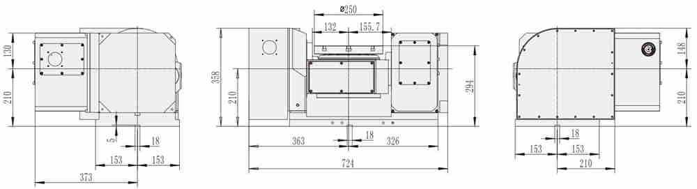 WT-S250 Hot Selling Cheap Custom 5 Axis Industrial Cnc Machining Center Accessories