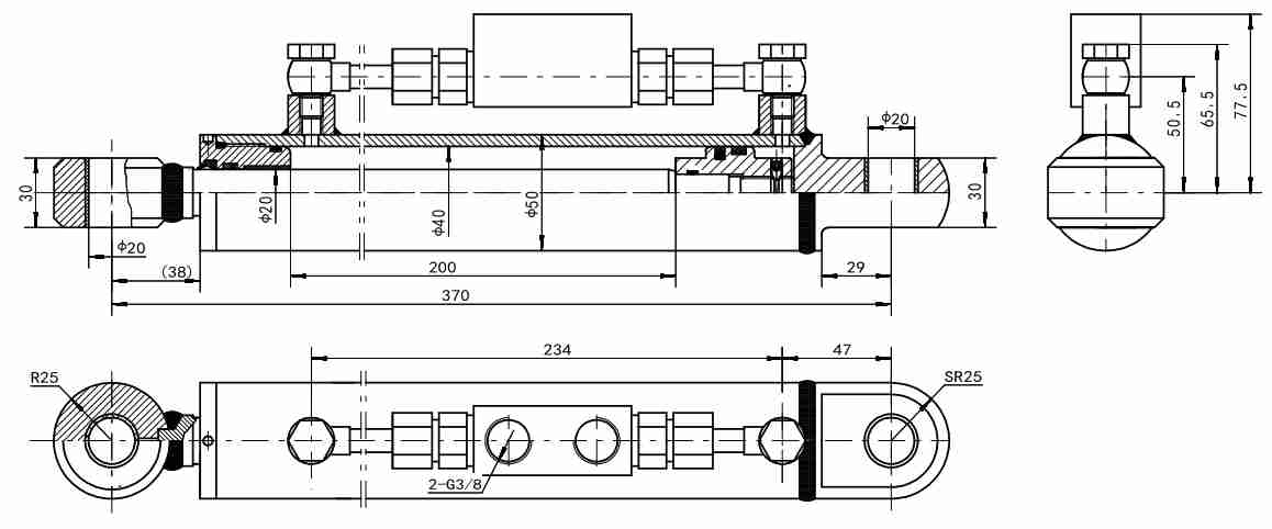 HCYY11112013 Good Quality Professional Factory 4.2kg Environmental Protection Equipment Locking Hydraulic Cylinder for Sale