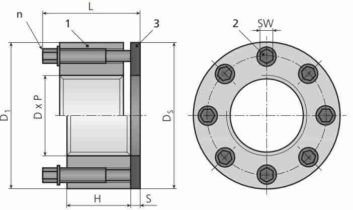 H650 Standard Medium Temperature Nut Style Tensioners
