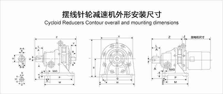 China Manufacturer Bld Cyclo Speed Reducer Series Flange Mounted Gear Box