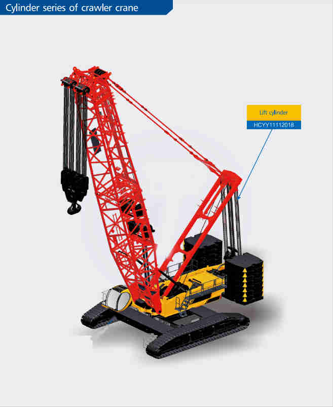 HCYY11112020 Good Quality Professional Factory 262kg Hydraulic Cylinder for Crawler Crane Frame Support